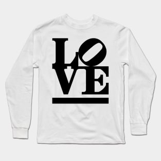 LOVE Robert Indiana Pop Art Logo Long Sleeve T-Shirt